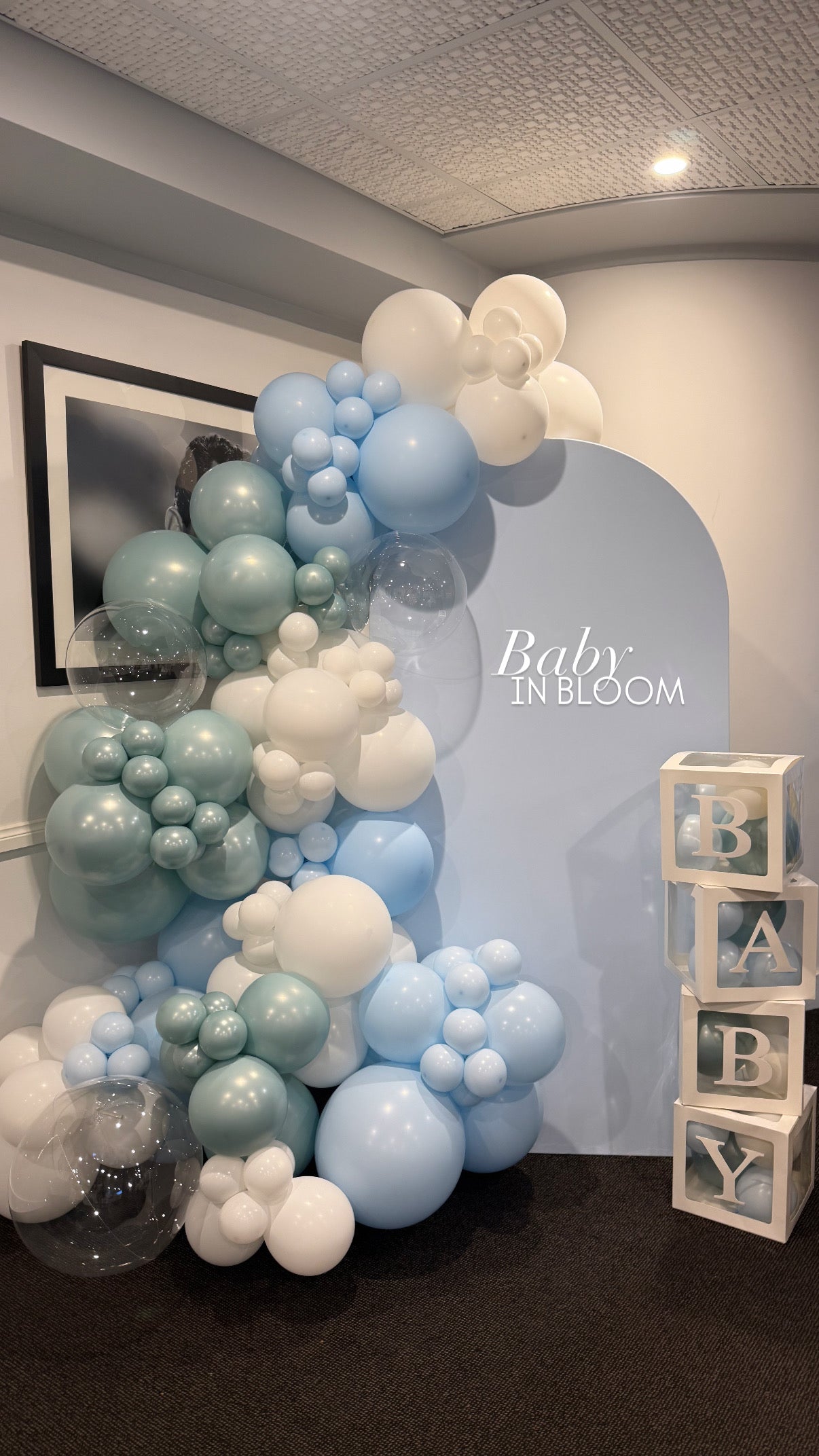 Arch and balloon garland
