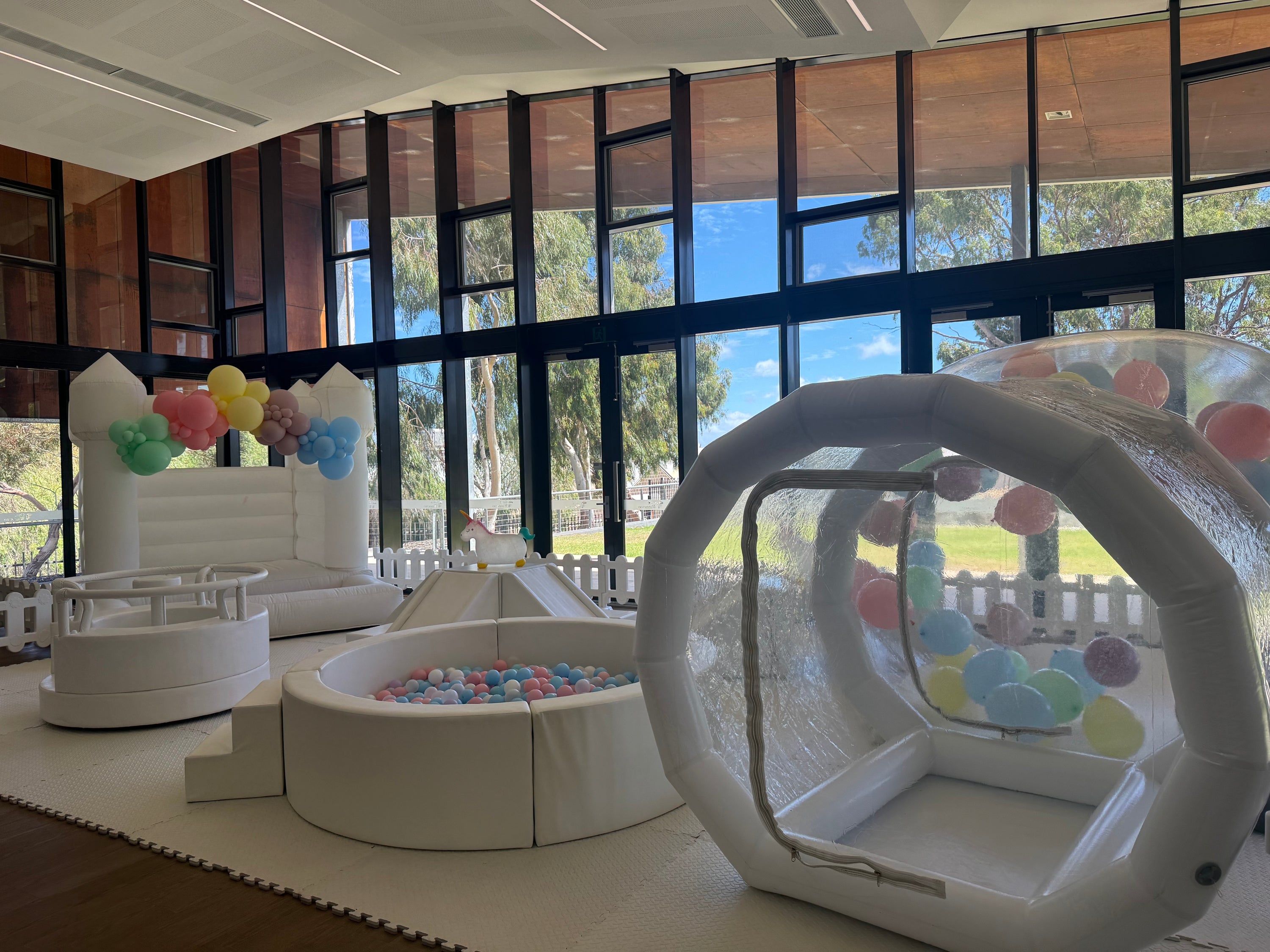 Bouncy Castle With Attached Ball Pit